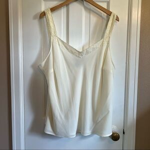 White lace tank top 